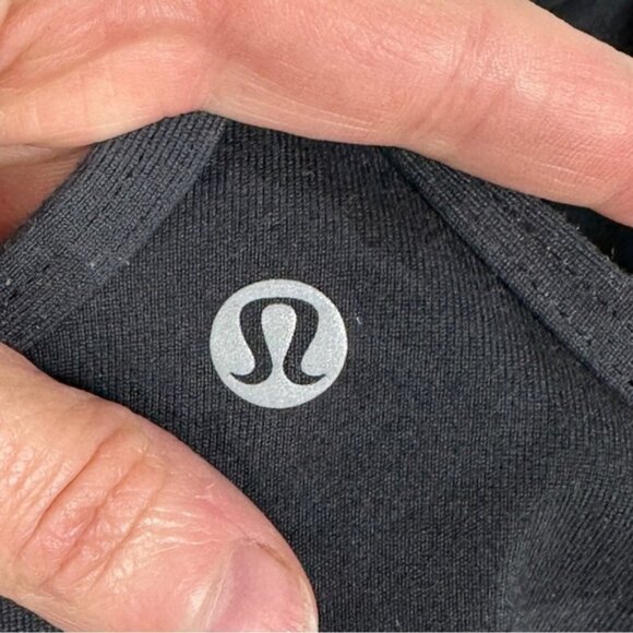 Lululemon 2019 Camouflage Black Power Y Tank Built In Bra With Cups Yoga Top 4 - Picture 6 of 11